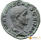 MAXIMUS (336-338). César hijo de Maximino Tracio. SESTERCIO Sestercio
