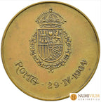 MEDALLA CARLISTA: Enlace Carlos Hugo de Borbón-Parma e Irene de los Países Bajos. Rara. MBC+ Medalla