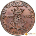 Medalla de 1972. 125 Aniversario del Liceo de Barcelona (1847-1972) Sin Circular. Rara