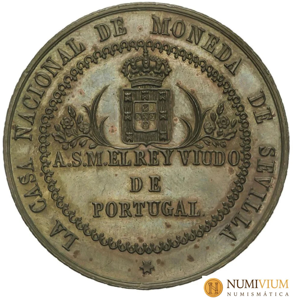 Medalla Visita de D. Fernando a la Casa de la Moneda. 1856. SEVILLA. EBC