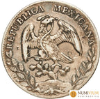 México. República. 8 Reales. Zacatecas. 1887 Zs FZ