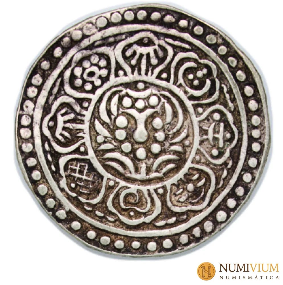 Moneda del TIBET. Ganden Phodrang 1840 - 1930 1 Tangka (”Ga-den Tangka”) Tangka