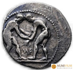 Panfilia. Aspendos hacia 380-325 a.C. Estátera. Plata. Estátera