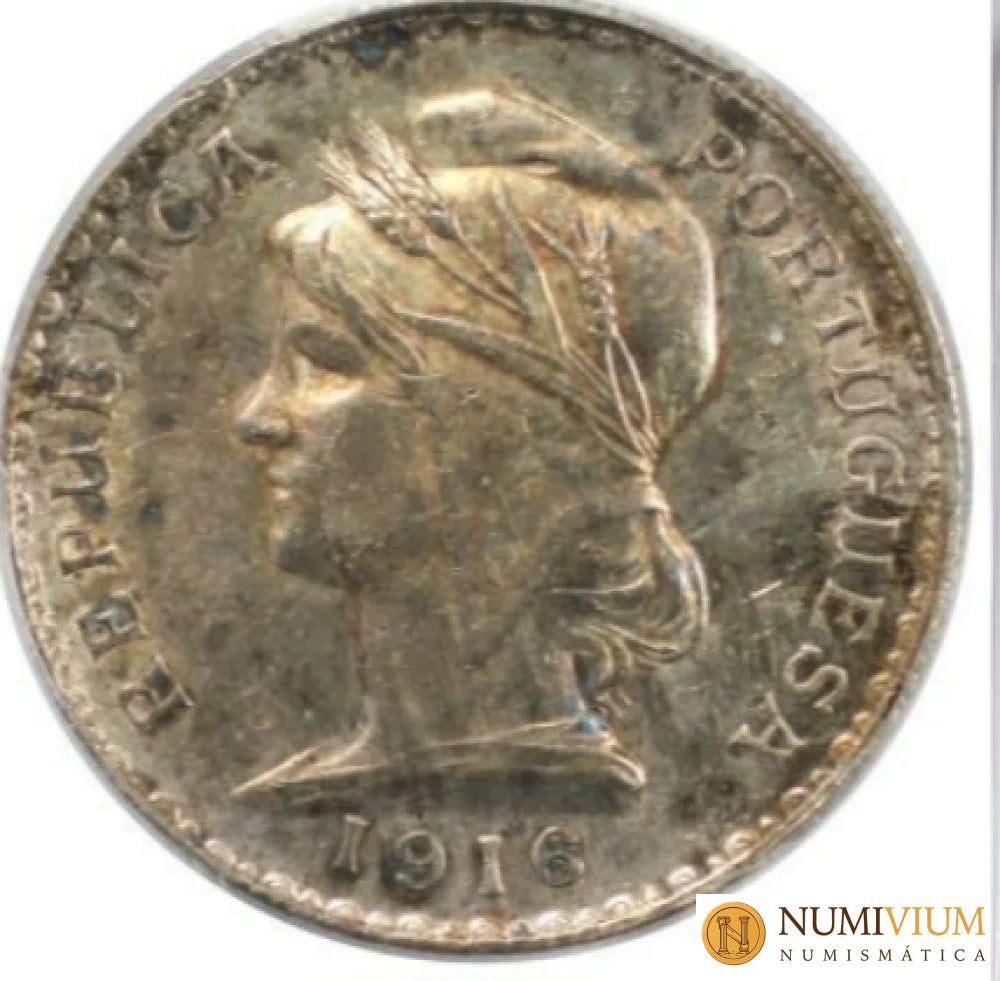 Portugal. 1 Escudo 1916. Encapsulado por PCGS