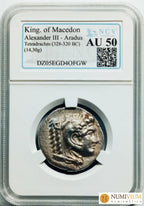 Reino de Macedonia. Tiempos de Alejandro III - Filipo III. Tetradracma. 327-320 a.C. AU50