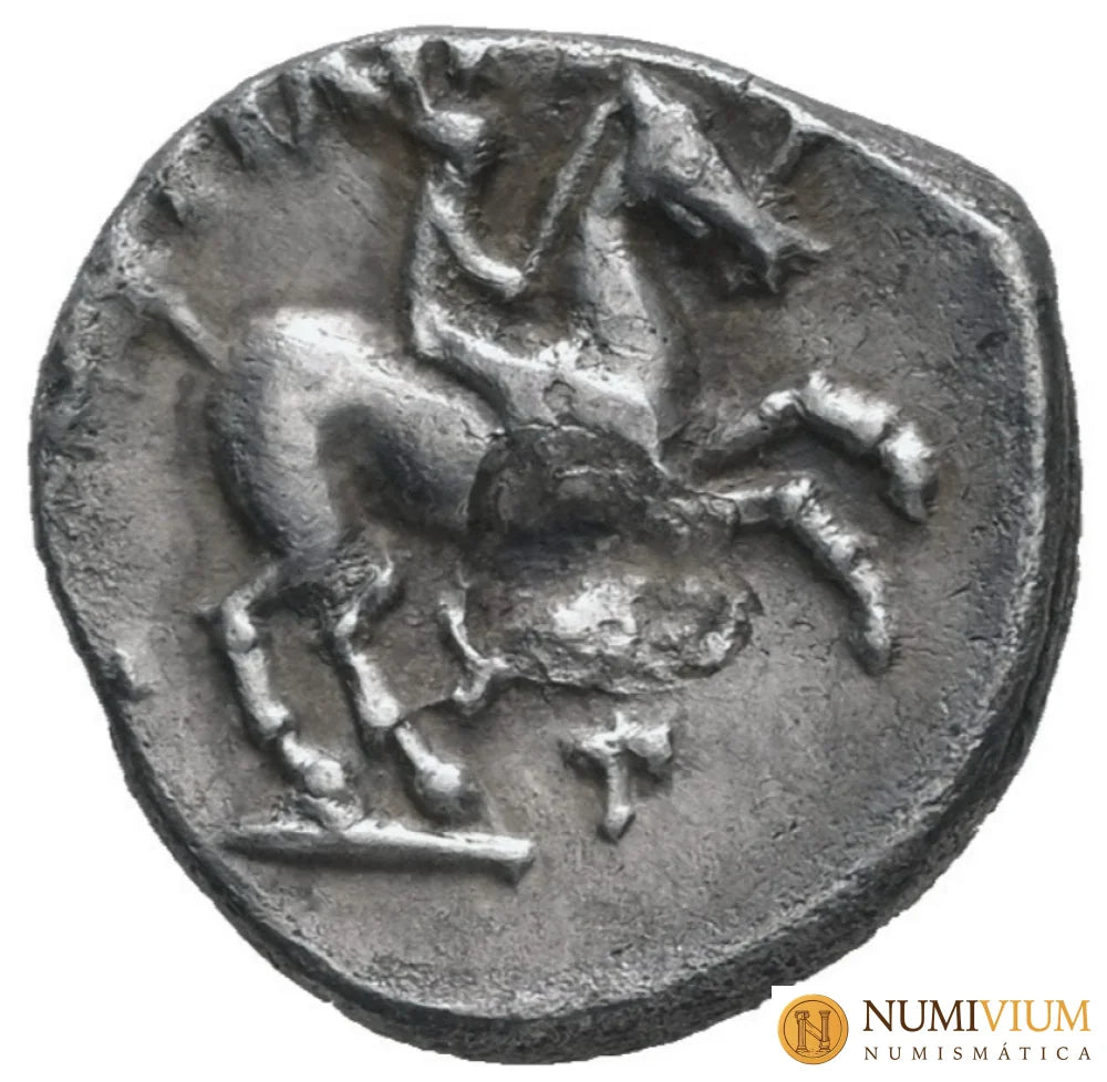 REYES DE MACEDONIA FILIPO II. Raro 1/5 de tetradracma de plata (359-336 a.C.) Anfípolis.