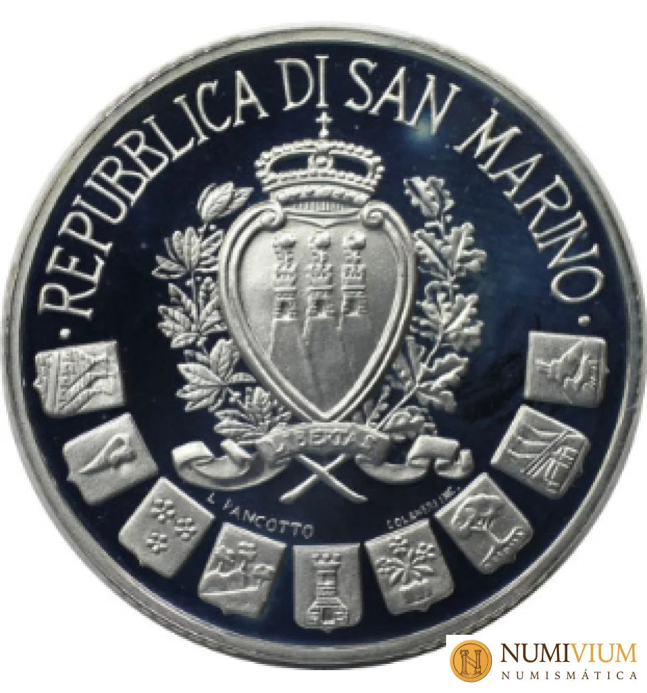 SAN MARINO. 10.000 LIRAS. 1997. PLATA. CALIDAD PROOF.