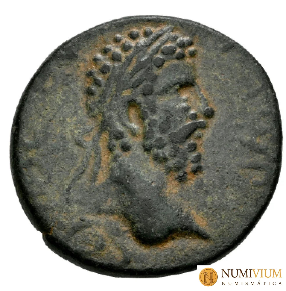 Septimio Severo con Abgar VIII. AE 22. 193-211 d.C. Mesopotamia. Edessa.