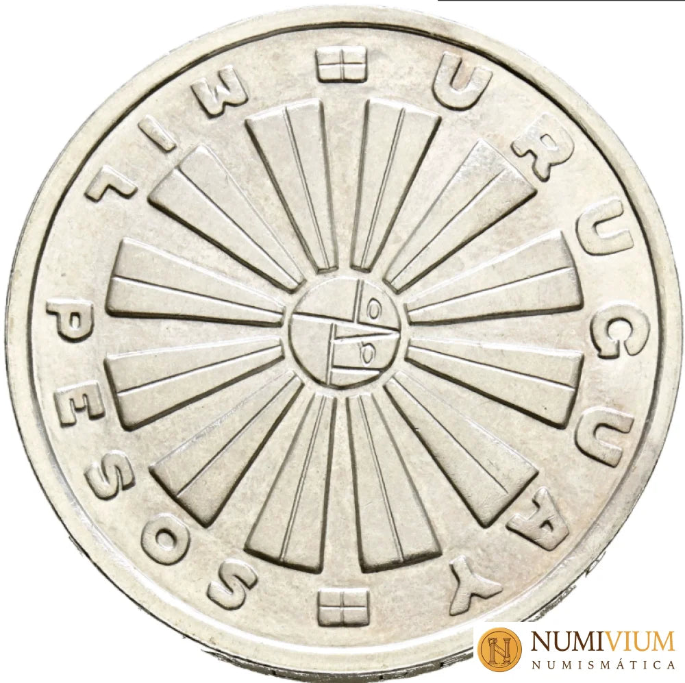 URUGUAY. 1000 pesos. (Ar. 25,09g/37mm). 1969. FAO. (Km#55). SC-.