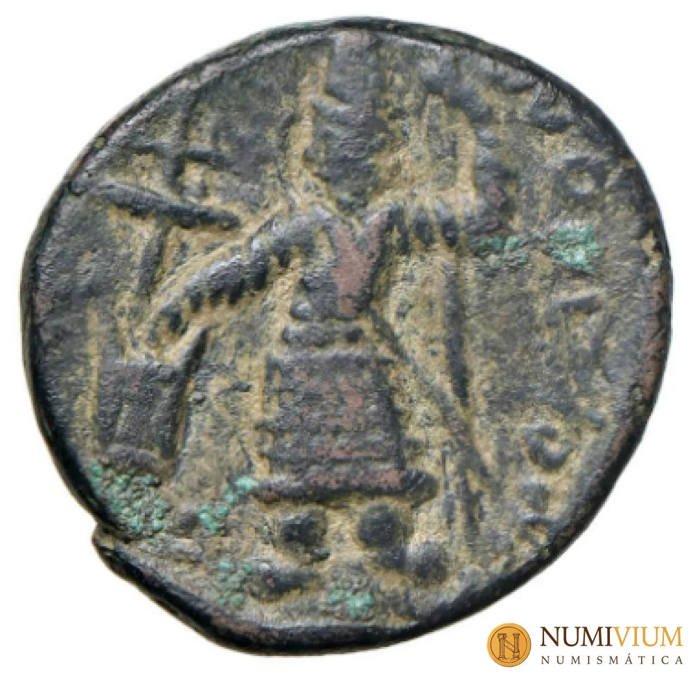 Vasudeva I (197-228dC.) Cobre. Último Emperador del Imperio.