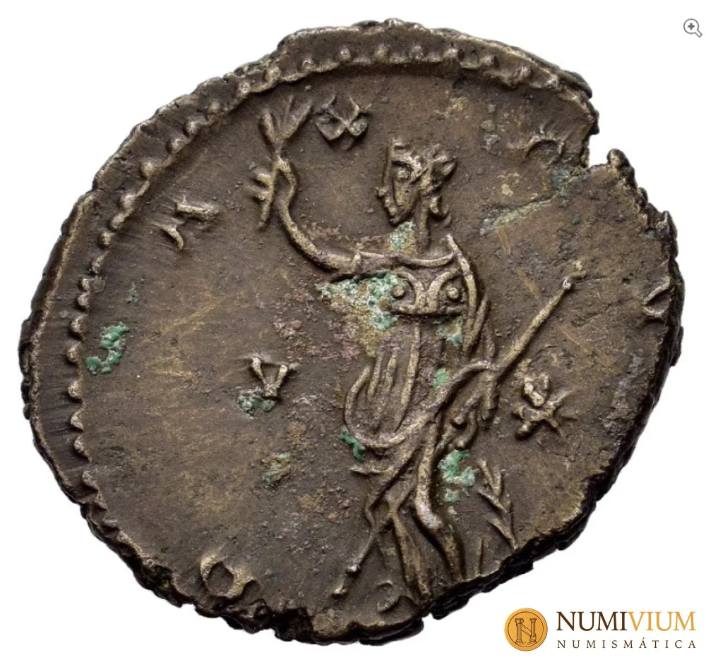 Victorino (269–271). Ceca de Treveri (Tréveris). 2ª emisión comienzos–mediados del año 270 d. C.