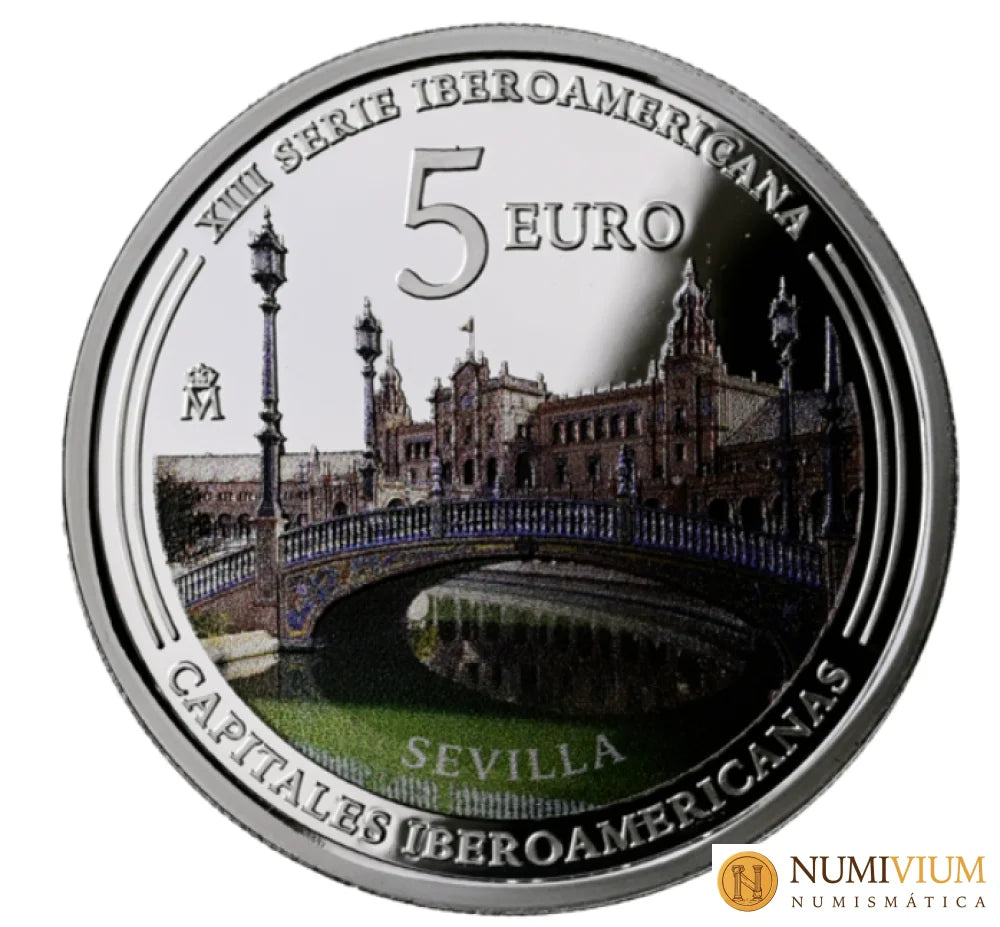 XIII SERIE IBEROAMERICANA ”CAPITALES”. Colección Color. Monedas de 7 países. 2024