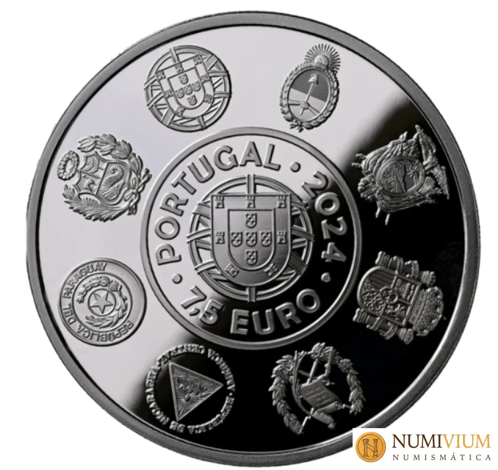 XIII SERIE IBEROAMERICANA ”CAPITALES”. Colección Color. Monedas de 7 países. 2024